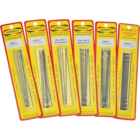 Supercut Spiral Scroll Saw Blades 01, 02, 03, 04, 05 & 06 H9836