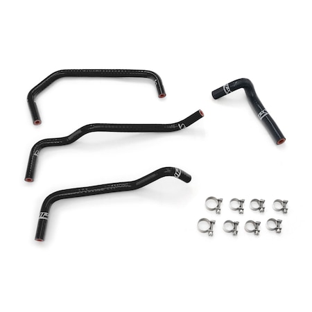 Hps Performance High Temp Reinforced Silicone Ancillary Coolant Hose Kit, Black,  57-2158-BLK