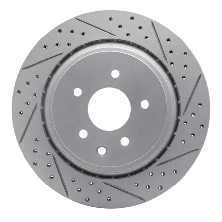 Dynamic Friction Co DFC Geoperformance Rotor - Drilled and Slotted 830-68010R