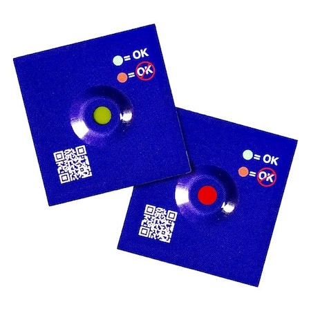 American Thermal Instruments Temp Indicator, Blue, Vertical, 500PK FCP-1000