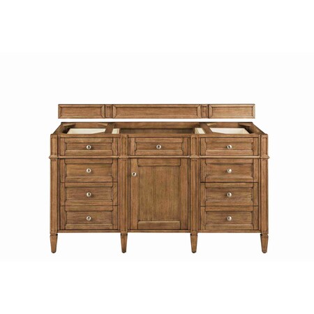 James Martin Vanities Vanity, without top, Saddle Brown, 59.8 in W x 22.9 in D, 650-V60S-M-SBR