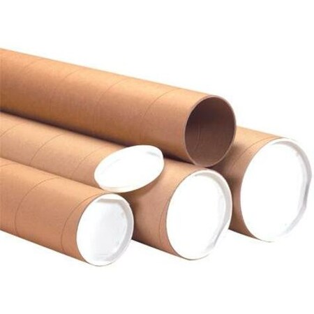 Partners Brand Jumbo Mailing Tubes, 6" x 30", Kraft, PK10 P6030KHD
