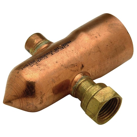 Zurn 2inCop Endpiece 1/8in& 1/2inFNPT Fittings QHCEP8