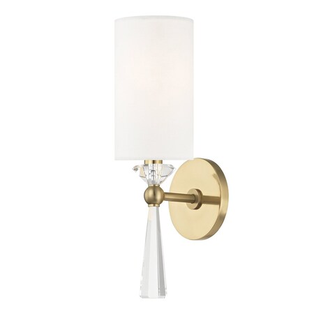 Hudson Valley Lighting Birch 1 Light Wall Sconce 4.75 In. Aged Brass 9951-AGB