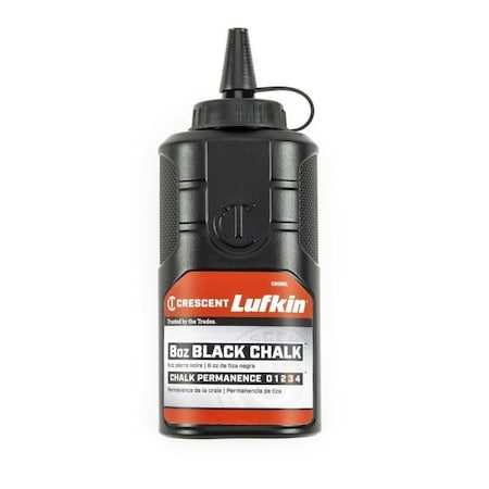 Crescent 8 oz Black Chalk Refill CB08BL