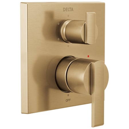 Delta Ara Angular Modern Monitor 14 Series Valve Trim with 6-Setting Integrated Diverter T24967-CZ