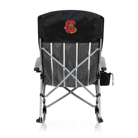 Picnic Time Family Of Brands NCAA Cornell Big Red Outdoor Rocking Camp Chair - XL Heavy Duty Camping Chair 805-01-175-684-0