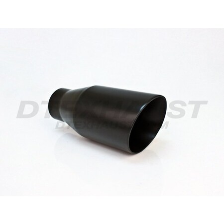 Different Trends BLACK POWDER COAT DOUBLE WALL CLOSED OUTER CASING BLK EXHAUST TIP 2.25IN ID/3.5I DT-24113BBK