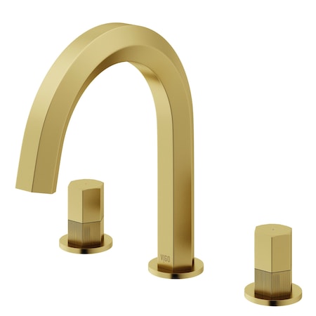 Vigo Hart Two Handle Bathroom Faucet in Matte Brushed Gold VG01303MG