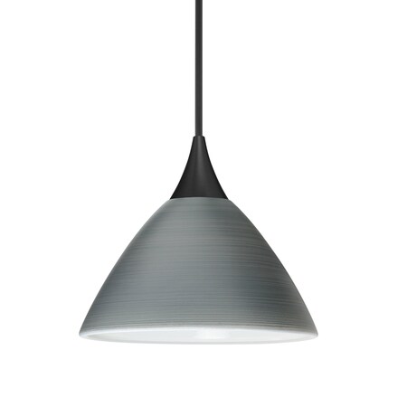 Besa Lighting Besa Domi Pendant, Titan, Black Finish, 1x 5W LED 1XT-1743TN-LED-BK