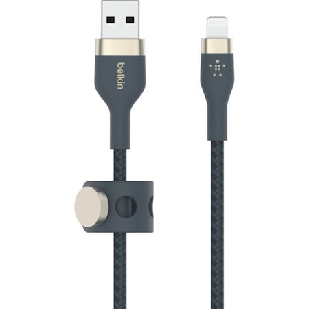 Belkin USB-A TO LTG, BRAID SIL, 2M, BLUE CAA010BT2MBL