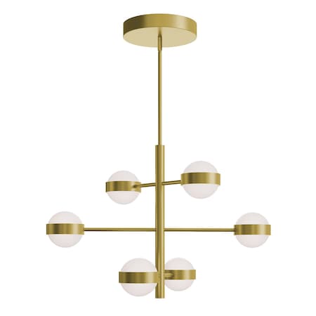 Afx Verona 6in Light LED Pendant Light, Light Antique Brass VRNP3X6LAJUDLB