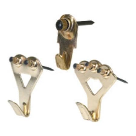 Hillman 32Pk Brs Picture Hanger 42086