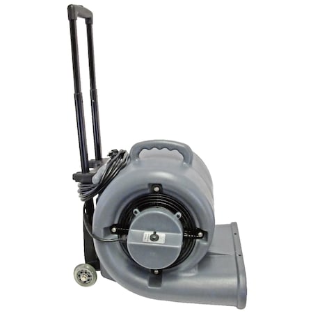 Mercury Floor Machines High Roller Air Mover - 1/2 hp, 3 speed, with 20' cord. w/ retractable handle and wheels. 90-2000WH
