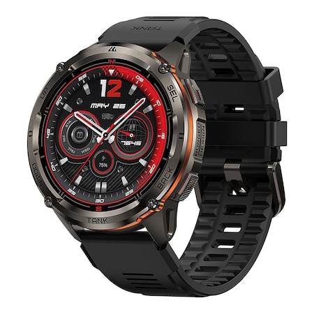 Kospet TANK T3 Ultra 2 1.43-In. AMOLED GPS Smartwatch with Silicone Band Black P-TU001-B