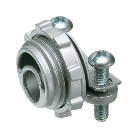 Arlington Zinc Die-Cast 1-in Knockout Cable Connector with Round End Stop 8403_ARL