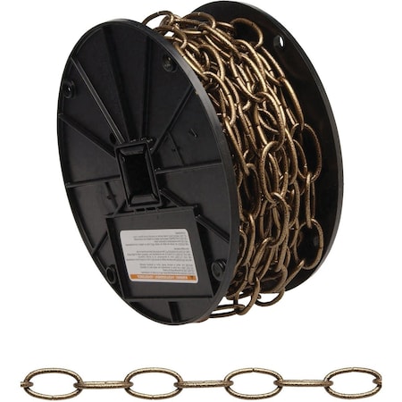 Campbell No.10 40 ' Antique Brass Finished Metal Craft Chain T0722003N