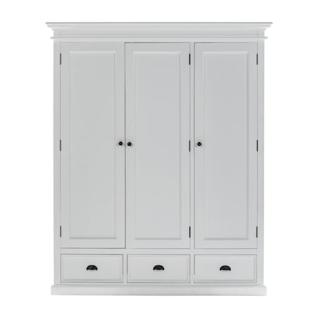 Homeroots 62" Off White Solid Wood Frame Standard Curio Cabinet With Six Shelves 523199