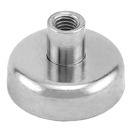 Zoro Select Rare Earth Magnet, Silver, Steel NACF098