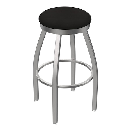 Holland Bar Stool Co 802 Misha Stainless Steel 36in Swivel Bar Stool with Canter Espresso Seat 80236SS003