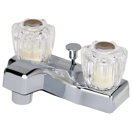 Boston Harbor Lavatory Faucet, 1.5 gpm, 2-Faucet Handle, Chrome Plated, Round Handle PF4201A-P