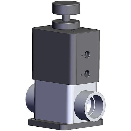 Smc Chemical Liquid Valve, Female, NPT LVA60-10N-C1
