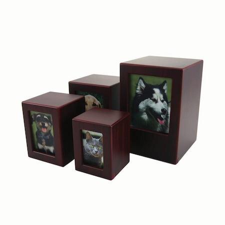 Jorgensen Laboratories Jorvet Cherry Finish MDF Photo Box Urn, Large J0316PCL