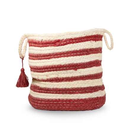Homeroots 19" Ivory Jute Basket 704906
