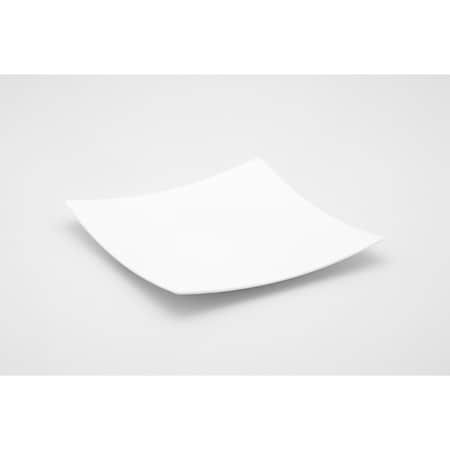 Homeroots White Six Piece Square Bone China Service For Six Bread and Butter Set 483497