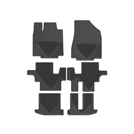 Weathertech Black, Front, Rear, and Rear All Weather Floor Mats W298-W302-W304