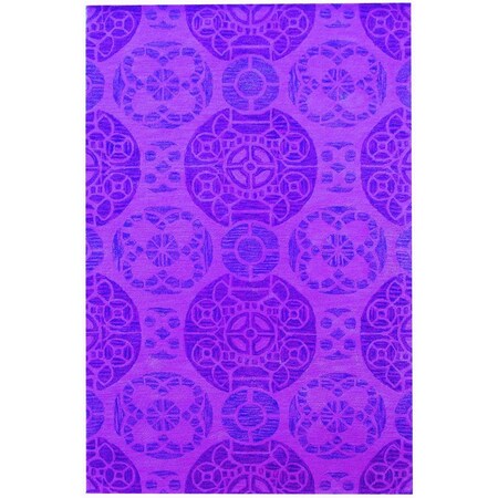 Safavieh 8 x 10 ft. Large Rectangle Contemporary Wyndham Purple Hand Tufted Rug WYD376J-8