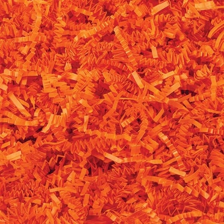 Nashville Wraps Orange Crinkle Cut Shredded Paper, 10 lb Box ZF10OR