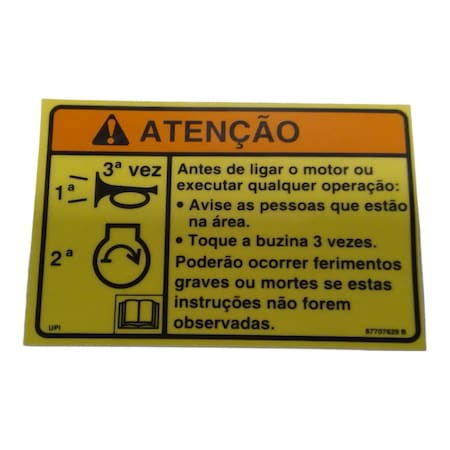 Cnh DECAL, CNH OEM 87707629 87707629