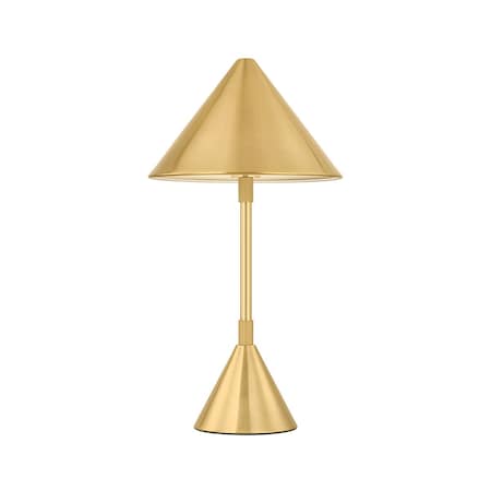 Hudson Valley Lighting Salma Integrated LED Rechargeable Table Lamp in Aged Brass L7115-AGB