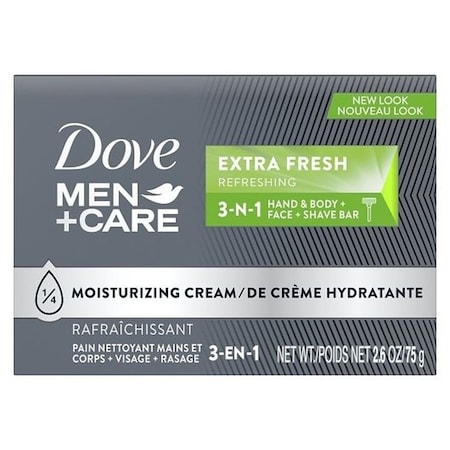 Dove Men+Care Extra Fresh Soap Bar, 2.6 Ounce, 36PK 67913465