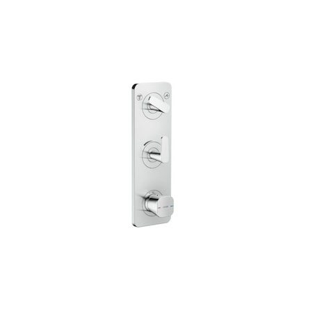 Axor Citterio C Thermostatic Module Trim 15" x 5" for 2 Functions in Chrome 49700001