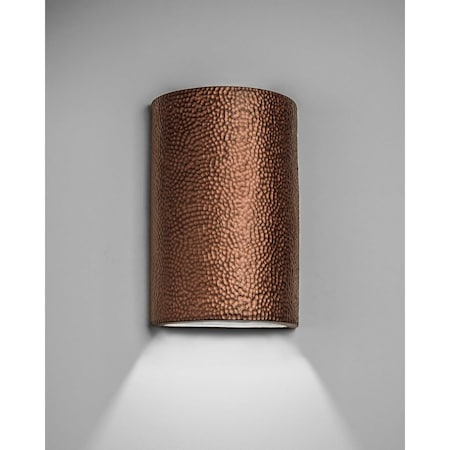 Luxury Lighting Hammerman 15 in Tall Ceramic Outdoor Wall Light, Rubbed Copper Paint Finish, 2PK (2) HM103-ACop-ud-7