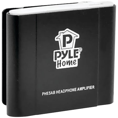 Pyle Pyle Home Bass Boosting Headphone Amplifier, Mini Volume Adjust, Rechargeable, USB/Stereo Cables PHE5AB