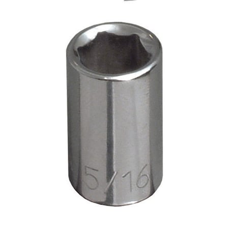 Klein Tools 1/4" Drive, 7/16" SAE Socket, 6 Points, 1/4-Inch Drive -Standard 6-Point Socket 65607