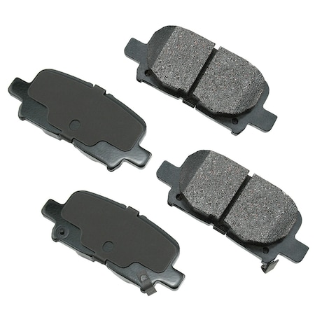 Akebono 01-08 Acura/Honda-Mdx/Odyssey/Pilot-Rr Proact Disk Pad, Act865 ACT865