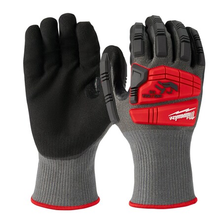 Milwaukee Tool Impact Cut Level 5 Nitrile Dipped Gloves - 2X-Large, Cut Level A5 , Dipped , Nitrile 48-22-8984