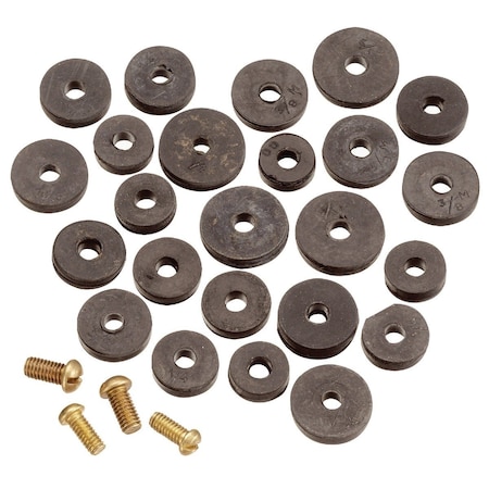 Do It Best Assorted Black Flat Faucet Washer, 20 Ct. DIB805-20