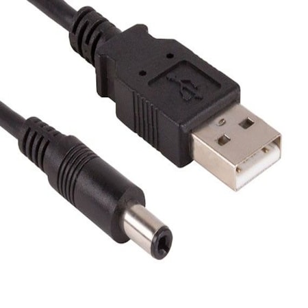 Sanoxy 3ft USB 2.0 A Male to DC 5.5 mm x 2.1 mm Power Cable SNX-CBL-LDR-U2112-1103