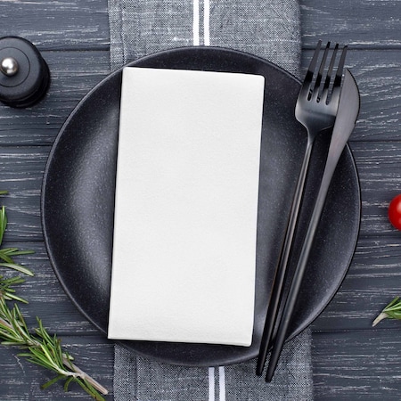 Smarty Had A Party White Linen-Like Premium Paper Buffet Napkins (288 Napkins), 288PK 913272-CASE