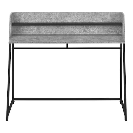 Homeroots 47" Gray and Black Wood and Metal Sled Computer Desk 489852
