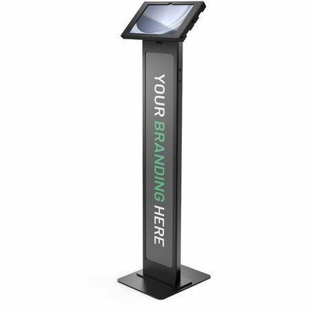 Compulocks GALAXY TAB A9+ 11IN, SWELL ENCLOSURE BRANDABLE FLOOR STAND - BLACK 140B11GSWL9B