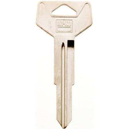 Hy-Ko Automotive Key Blank, Brass, Nickel, For: Toyota Vehicle Locks 11010TR39
