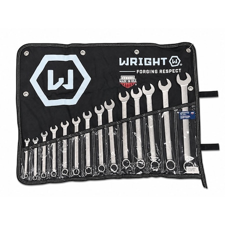 Wright Wrench Set, Standard, Steel, SAE, 14 Tools 714
