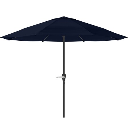 Pure Garden 9 ft Round Patio Umbrella Easy Crank, Vented Canopy Outdoor Umbrella for Shade 50-LG1419