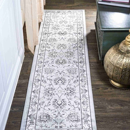 Jonathan Y Cherie French Cottage Light Gray/Cream 2 ft. x 8 ft. Runner Rug MDP505C-28